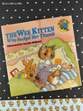 Vintage 1986 All Aboard Books: The Wee Kitten Who Sucked Her Thumb Softcover