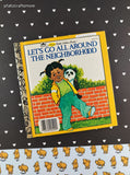 Vintage 1991 First Little Golden Book, Let's Go All Around the Neighborhood, Hardcover