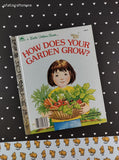 Vintage 1985 Little Golden Book: How Does Your Garden Grow? Hardcover