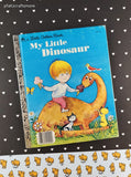 Vintage 1971 Little Golden Book: My Little Dinosaur Hardcover