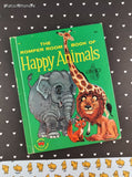 Vintage 1957 1st Printing Wonder Books: The Romper Room Book of Happy Animals Hardcover