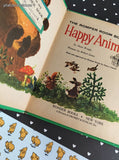 Vintage 1957 1st Printing Wonder Books: The Romper Room Book of Happy Animals Hardcover