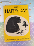 Vintage 1974 1st Scholastic Book Services Printing The Happy Day Oversized Illustrated Softcover
