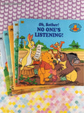 Vintage 1994/1995 Winnie the Pooh Helping Hands Book Softcovers Set/5