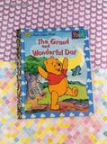 Vintage 1995 Little Golden Book: Walt Disney's Winnie the Pooh The Grand and Wonderful Day Hardcover