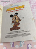 Vintage 1987 Little Golden Book: Walt Disney's Mickey Mouse Heads for the Sky Hardcover