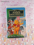 Vintage Walt Disney's Pooh's Grand Adventure Clamshell VHS Tape, Great Shape
