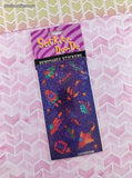 Vintage 1997 Stickety-Doo-Da Activity Removable SHINY Stickers Space Ships Rockets, 1 Sheet New & Sealed