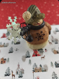 Vintage Crazy Mountain Exclusive Christmas Snowman Miniature Figurine, Like New