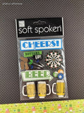 Me & My BIG Ideas Cheers Bottoms Up! 3-Dimensional Sticker Pack, New/Sealed