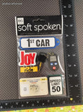 Me & My Big Ideas Sealed 3-D Sticker Sheet Unused, 1st Car New License