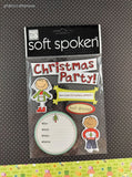 Me & My BIG Ideas Christmas Party 3-Dimensional Sticker Pack, New/Sealed