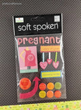 Me & My BIG Ideas Pregnancy Baby Girl 3-Dimensional Sticker Pack, New/Sealed