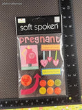 Me & My BIG Ideas Pregnancy Baby Girl 3-Dimensional Sticker Pack, New/Sealed