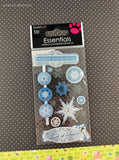 Sandylion Essentials GLITTERY Winter Wonderland 3-Dimensional Sticker Pack, New/Sealed