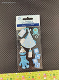 Sandylion Essentials Baby Boy 3-Dimensional Sticker Pack, New/Sealed