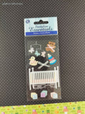 Sandylion Essentials SHINY New Baby 3-Dimensional Sticker Pack, New/Sealed