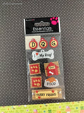 Sandylion Essentials SHINY Love My Dog 3-Dimensional Sticker Pack, New/Sealed