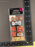Sandylion Essentials SHINY Love My Dog 3-Dimensional Sticker Pack, New/Sealed