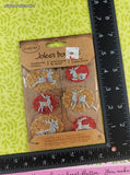 Jolee's Boutique GLITTERY Christmas Reindeer 3-Dimensional Sticker Pack, New/Sealed