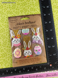 Jolee's Boutique GLITTERY Easter Bunnies 3-Dimensional Sticker Pack, New/Sealed