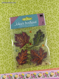 Jolee's Boutique GLITTERY Autumn Leaves 3-Dimensional Sticker Pack, New/Sealed
