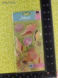 Jolee's EK Success Seashells SPARKLE 3-Dimensional Sticker Pack, New/Sealed