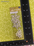 Jolee's By You GLITTERY Snowflakes 3-Dimensional Sticker Pack, New/Sealed