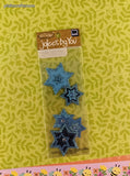Jolee's By You GLITTERY Blue Stars 3-Dimensional Sticker Pack, New/Sealed