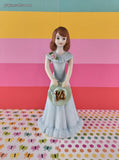 Vintage 1981 Enesco Growing Up Birthday Girls Age 14 Porcelain Figurine