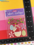 Jolee's Boutique GLITTERY Spring Easter Flowers 3-Dimensional Sticker Pack, New/Sealed