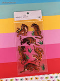 Recollections Sealed 3-D Sticker Sheet Unused, Fierce Tigers SHINY