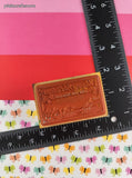 Vintage Delafield Stamp Co. Happy Holidays Wooden Block/Rubber Stamp