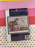 Vintage Munchkins Noah's Ark Birth Sampler Counted Cross Stitch Kit NEW