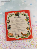Vintage 1956 Whitman Tell-A-Tale Books, Lassie and the Kittens, Hardcover