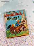 Vintage 1955 Whitman Tell-A-Tale Books, Donald Duck Goes to Disneyland, Hardcover
