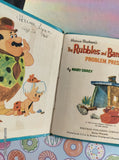 Vintage 1965 Whitman Tell-A-Tale Books, The Rubbles and Bamm-Bamm Problem Present, Hardcover