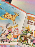 Vintage 1955 Whitman Tell-A-Tale Books, Mother Goose, Hardcover