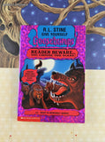 Vintage 1996 1st Scholastic Printing Give Yourself Goosebumps #5, Night in Werewolf Woods Softcover