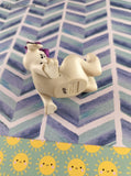 Vintage 101 & 102 Dalmatians Christmas Purple Bow Miniature McDonalds Toy