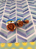 Walt Disney's Tsum Tsum Miniature Vinyl Figurines Set/3 Woody Toy Story Lg Med Sm