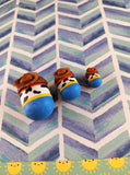 Walt Disney's Tsum Tsum Miniature Vinyl Figurines Set/3 Woody Toy Story Lg Med Sm