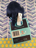 TeeTurtle Plushie Tote Bag Skeleton Cat Blue White NEW