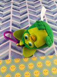 Vintage 2000 Furby Green Plush Toy w/Keyring Clip