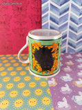 Vintage 1996 The Anne Mortimer Collection Black Cat Ceramic Mug, Like New