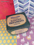 Vintage 2001 Dreamsicles Polystone Nativity Ornaments 6 Pc Set OPEN BOX