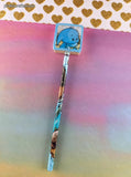 Vintage 2004 Neopets Pencil w/Oversized Eraser, Blue Kacheek, Unsharpened/Unused