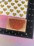 Vintage 1999 PSX #F-995 Congratulations Graduate! Wooden Block/Rubber Stamp