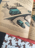 Vintage 1957 1st Printing Little Golden Book: Car and Truck Stamps Hardcover