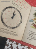 Vintage 1957 1st Printing Little Golden Book: How to Tell Time Softcover